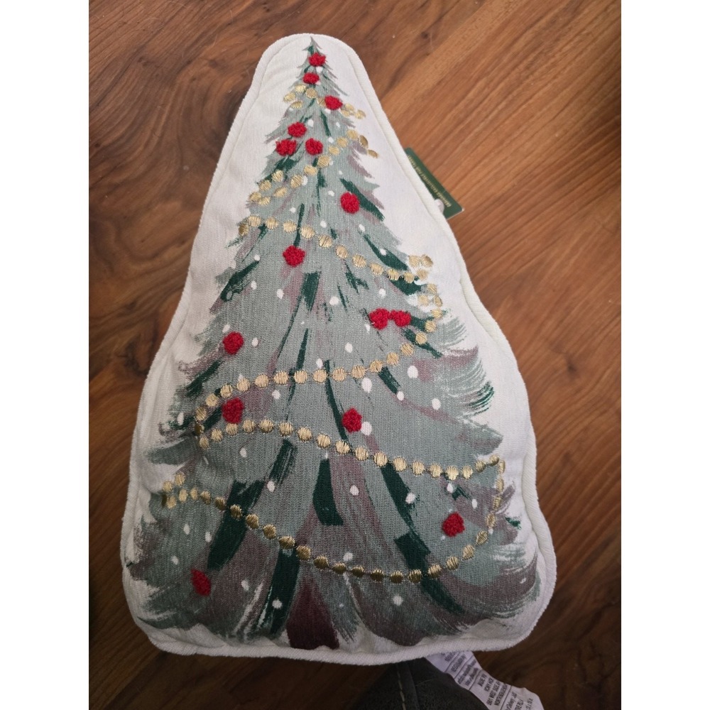 2025 Hallmark Novelty Christmas Tree Decorative Pillow Multicolor 12x16 NEW